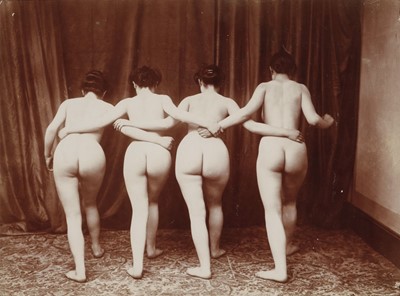 Lot 232 - Nudes. Four studies of female nudes, probably French, circa 1890s