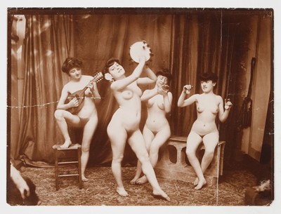 Lot 232 - Nudes. Four studies of female nudes, probably French, circa 1890s