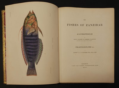 Lot 108 - Playfair (R. Lambert & Gunther, Albert C.L.G.). The Fishes of Zanzibar, 1st edition, 1866