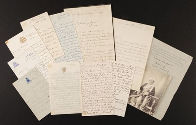 Lot 84 - India. Collection of letters to L. B. Bowring, commissioner of Mysore, 1867-1906