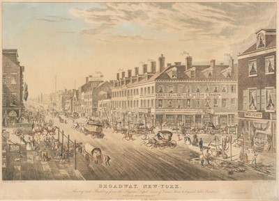 Lot 585 - New York. Hill (J.), Broadway New-York. Shewing each Building..., circa 1836