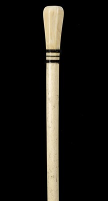 Lot 42 - Walking Stick. A George III whale bone walking stick