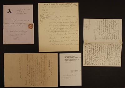 Lot 86 - India. Group of letters, 19th century, including Mansur Ali Khan, Sir Jagatjit Singh, & others