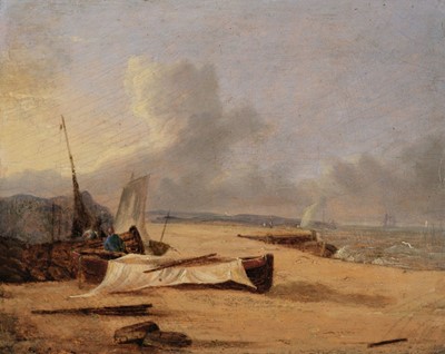 Lot 426 - English School. A pair of marine landscapes, circa 1830s/40s