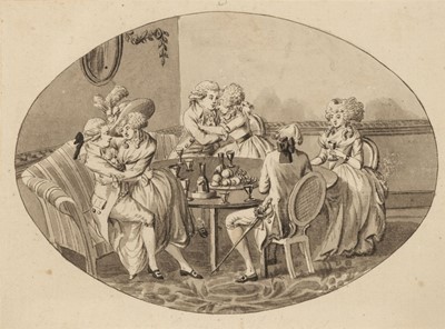 Lot 363 - Dighton (Robert, 1752-1814).  6 drawings illustrating the story of the Prodigal Son, 1780s