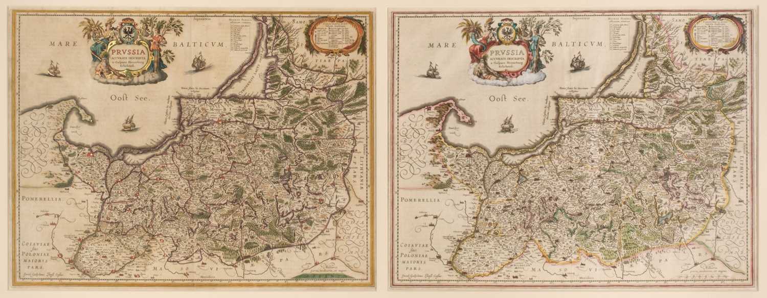 Lot 46 - Prussia. Blaeu (W. J.), Prussia Accurate Descripta a Gasparo Henneberg Erlichensi, circa 1645