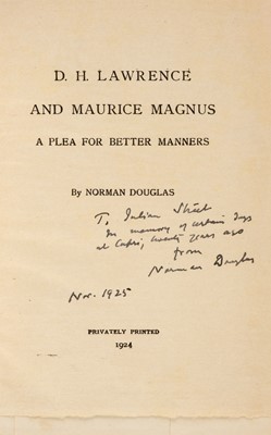 Lot 796 - Douglas (Norman). D.H. Lawrence