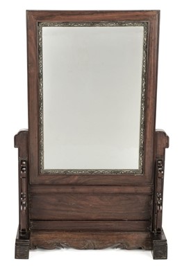 Lot 64 - Screen. A 19th century Chinese hardwood screen probably zitan