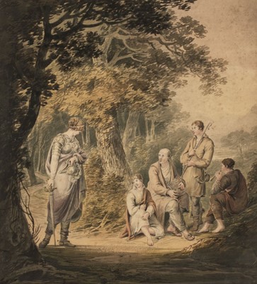 Lot 495 - Westall (Richard, 1765-1836, attributed to). Joan of Arc bidding farewell to her family