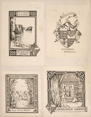 Lot 300 - Bookplates. 3 albums of bookplates compiled by Edward Alan Greene, late 19th & early 20th century