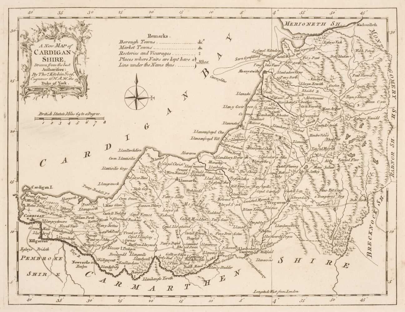 Lot 54 - Wales. A collection of approximately 60 county maps, 17th - 19th century