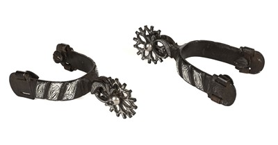 Lot 34 - Spurs. A pair of 18th century Hispanic spurs