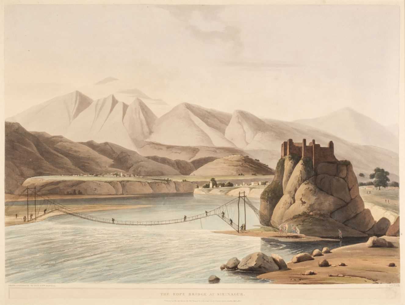 Lot 185 - Daniell (T. & W.). The Rope Bridge at Sirinagur, 1805