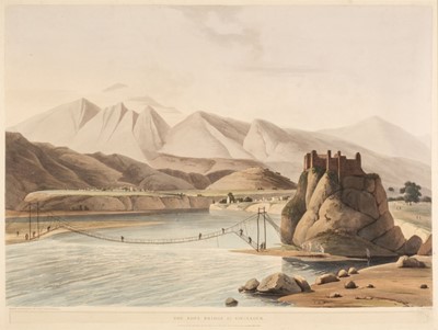 Lot 185 - Daniell (T. & W.). The Rope Bridge at Sirinagur, 1805