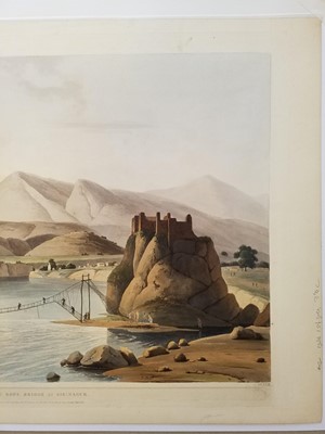 Lot 185 - Daniell (T. & W.). The Rope Bridge at Sirinagur, 1805