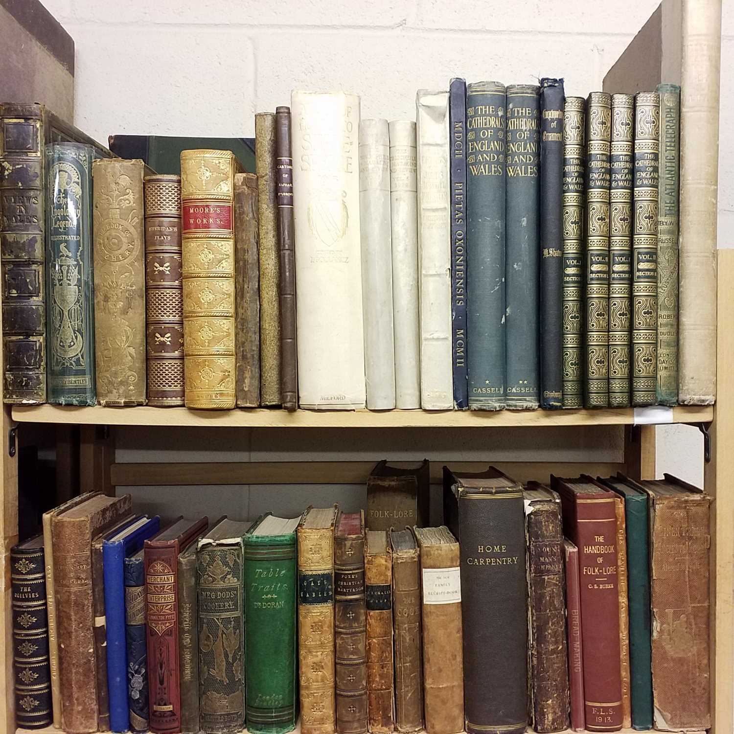 Lot 451 - Antiquarian. A large collection of mostly 19th century literature & reference