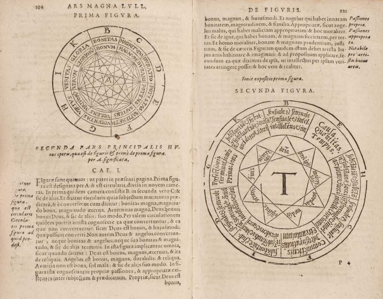 Lot 373 - Lullus (Raimundus). Opera, 3rd edition, 1617, bound with: Alsted, Clavis artis Lullianae, 1633