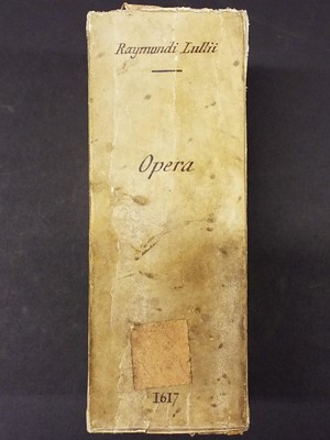 Lot 373 - Lullus (Raimundus). Opera, 3rd edition, 1617, bound with: Alsted, Clavis artis Lullianae, 1633