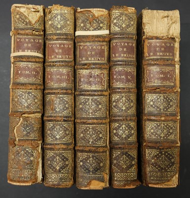 Lot 63 - Le Bruyn (Cornelius). Voyage au Levant, [and Voyages ... par la Moscovie, en Perse ...], 1725