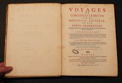 Lot 63 - Le Bruyn (Cornelius). Voyage au Levant, [and Voyages ... par la Moscovie, en Perse ...], 1725
