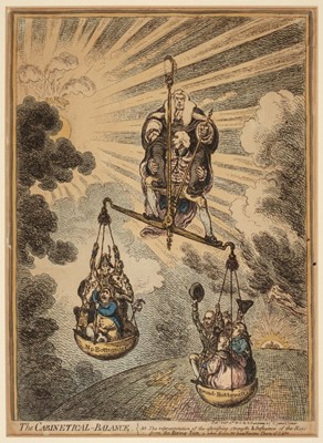 Lot 277 - Gillray (James). The Cabinetical-Balance..., 1806