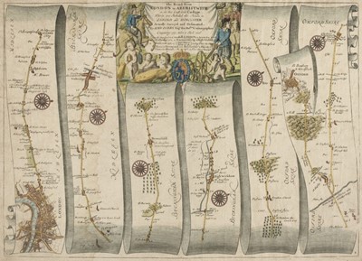 Lot 34 - Ogilby (J.). The Road from London to Aberistwith and one other, circa 1675
