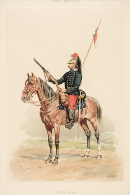 Lot 223 - Military. Titeux (Eugene). 12 lithographs from Historiques et uniformes de l'armée Française, c.1895