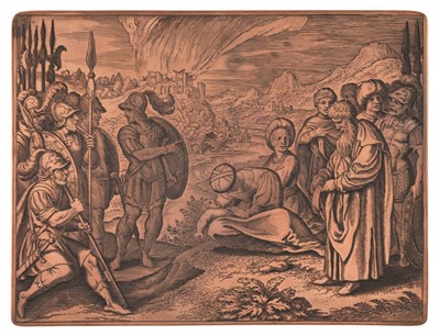 Lot 395 - Merian (Matthaus, 1593-1650). Copper plate for Icones Biblicae