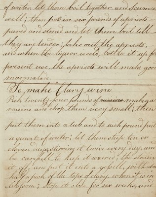 Lot 197 - Winemaking. Manuscript book 'For making all kinds of British Wines', circa 1810