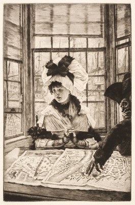 Lot 561 - Tissot (James Joseph, 1836-1902). Histoire ennuyeuse (An Uninteresting Story)