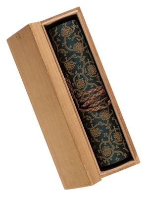 Lot 417 - Chinese School. A hand-painted scroll of hunting scenes, animals and figures