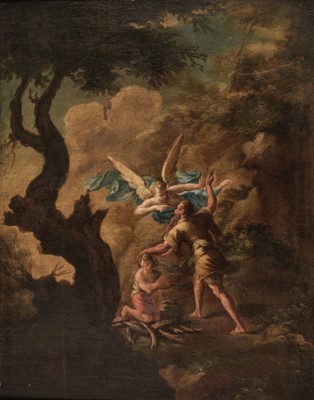 Lot 368 - Italian School. Abraham and Isaac, later 17th century