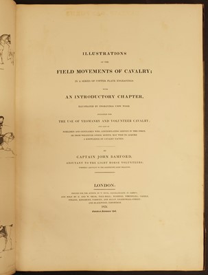 Lot 34 - Bamford (John). Illustrations of the Field Movements of Cavalry, 1st edition, 1824