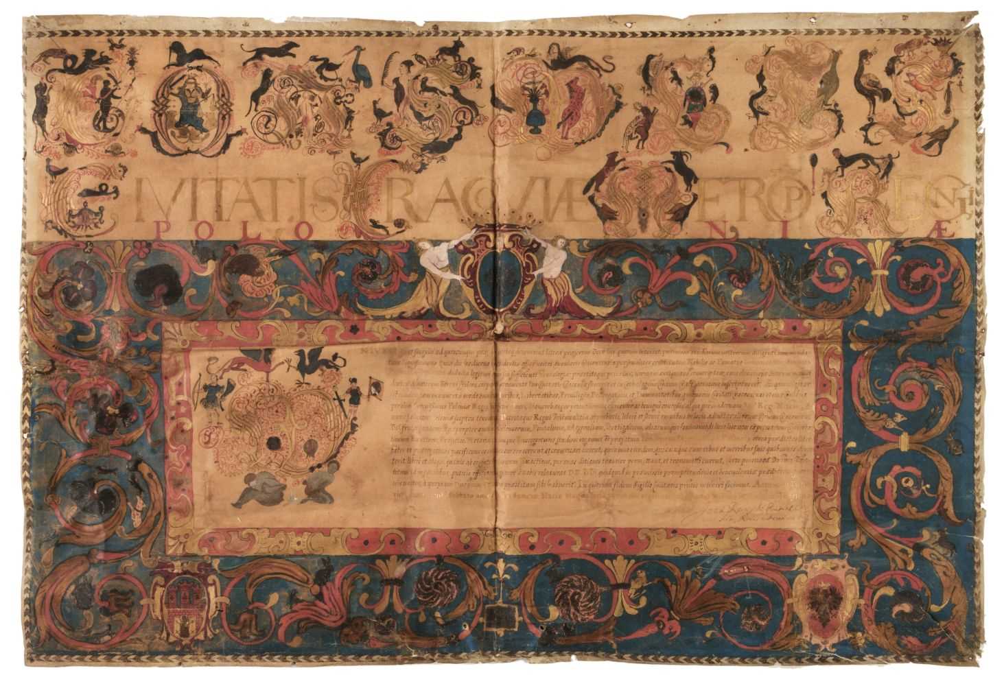 Lot 188 - Krakow Deed. A diploma giving citizenship of the city of Krakow in Poland