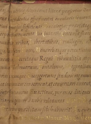 Lot 188 - Krakow Deed. A diploma giving citizenship of the city of Krakow in Poland