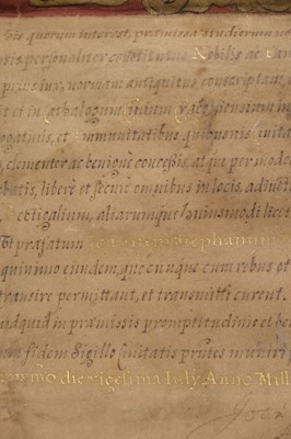 Lot 188 - Krakow Deed. A diploma giving citizenship of the city of Krakow in Poland