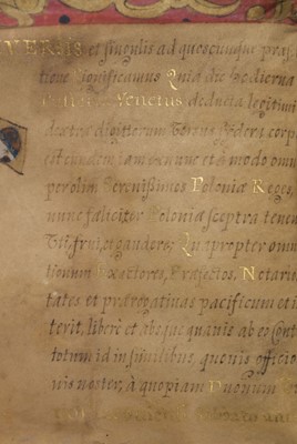 Lot 188 - Krakow Deed. A diploma giving citizenship of the city of Krakow in Poland
