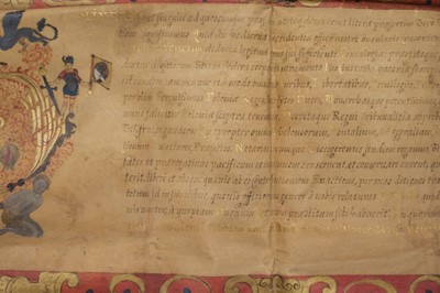 Lot 188 - Krakow Deed. A diploma giving citizenship of the city of Krakow in Poland