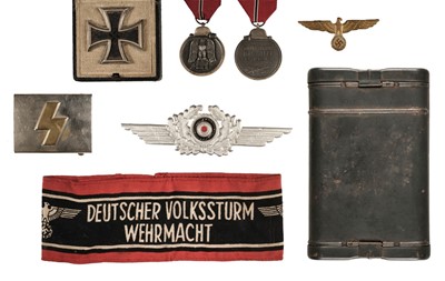Lot 264 - Third Reich. WWII German 1st Class Iron Cross and other items