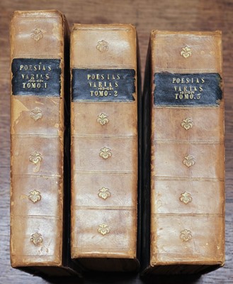 Lot 253 - Spanish Poetry. 3 volumes, 1634-1806