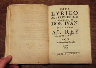 Lot 253 - Spanish Poetry. 3 volumes, 1634-1806