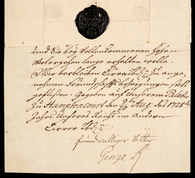 Lot 149 - George II (1683-1760), King of Great Britain and Ireland 1727-60. Letter Signed