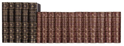 Lot 95 - Society of Antiquaries of Scotland. Archaeologia Scotica [and] Proceedings, 1792-1878