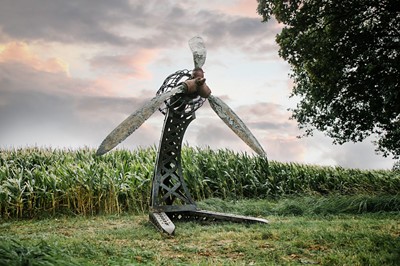 Lot 79 - Guy Gibson. The Heinkel He III Propeller Shot Down Over Skegness 15 March 1941
