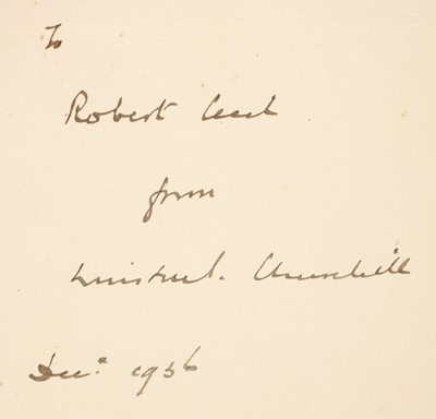 Lot 351 - Churchill (Winston Spencer). Marlborough. His Life and Times, 4 volumes, 1st edition