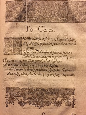 Lot 208 - Chapman (Chapman). The Crowne of Homers Workes, Batrachomyomachia, 1st edition, 1624