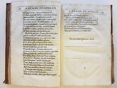 Lot 208 - Chapman (Chapman). The Crowne of Homers Workes, Batrachomyomachia, 1st edition, 1624