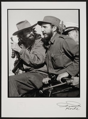 Lot 540 - Korda (Alberto). Fidel Castro & Camilo Cienfuegos entering Havana on 8 January 1959, printed c. 2000