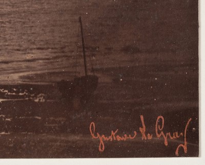 Lot 17 - Le Gray (Gustave, 1820-1884). Brick au Claire de Lune / Brig on the Water, 1856, albumen print
