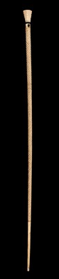 Lot 85 - Whalebone Stick. An early 19th century whalebone stick
